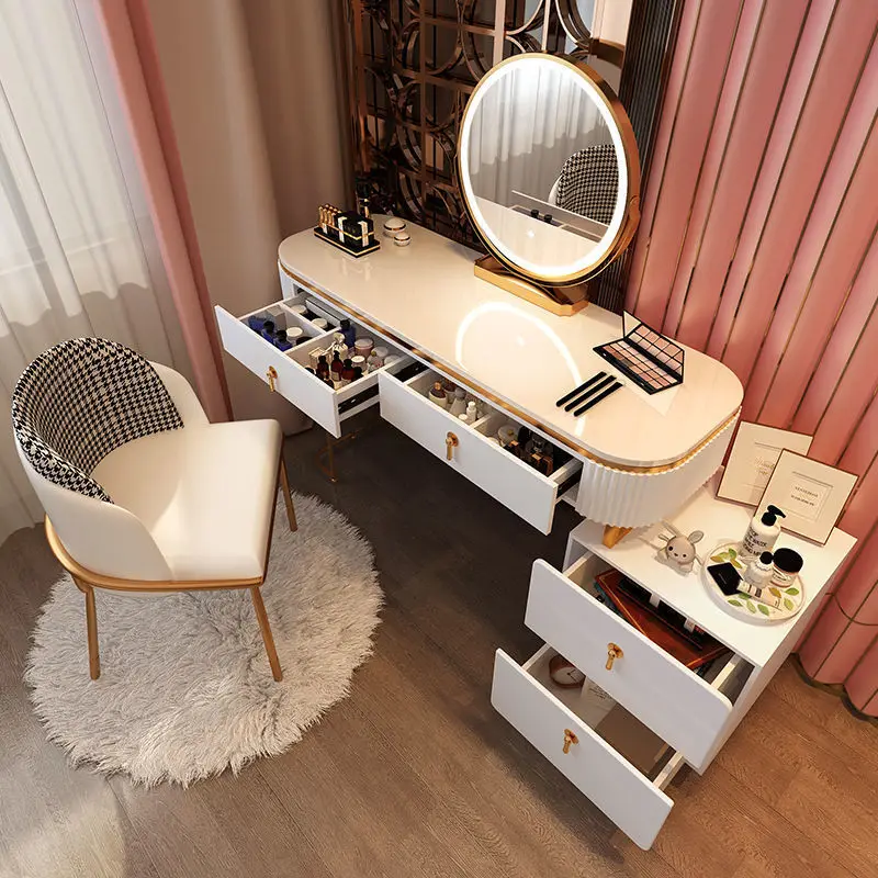 Makeup Vanity Light Luxury Dressing Table Bedroom Modern Minimalist Retractable Multifunctional Storage Cabinet Integrated
Makeup Vanity Light Luxury Dressing Table Bedroom Modern Minimalist Retractable Multifunctional Storage Cabinet Integrated