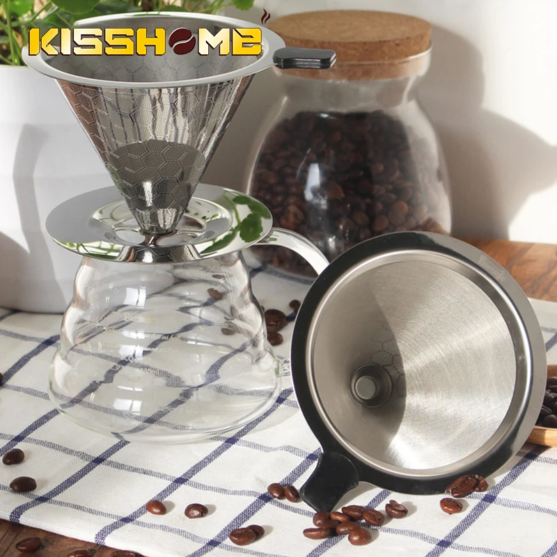 Double Layer Stainless Steel Coffee Filter Holder Pour Over Coffee Dripper Mesh Coffee Household Filter Basket Accessories
Double Layer Stainless Steel Coffee Filter Holder Pour Over Coffee Dripper Mesh Coffee Household Filter Basket Accessories