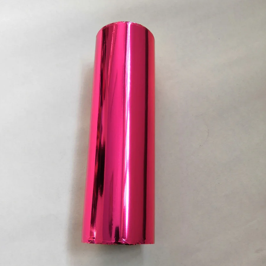 Hot stamping foil metallic light red color 811 hot press on paper card or plastic stamping foil heat stamping film 21cm x 120m
Hot stamping foil metallic light red color 811 hot press on paper card or plastic stamping foil heat stamping film 21cm x 120m