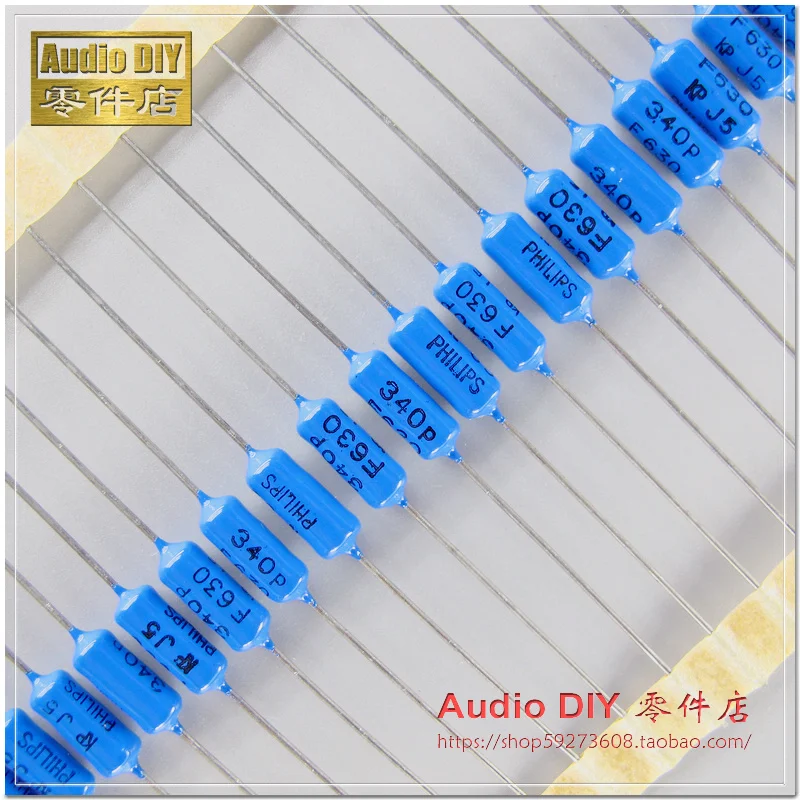 30 шт/50 шт Холланд BC KP464 340pF/630V 1% осевой оловянный пленочный конденсатор поколение