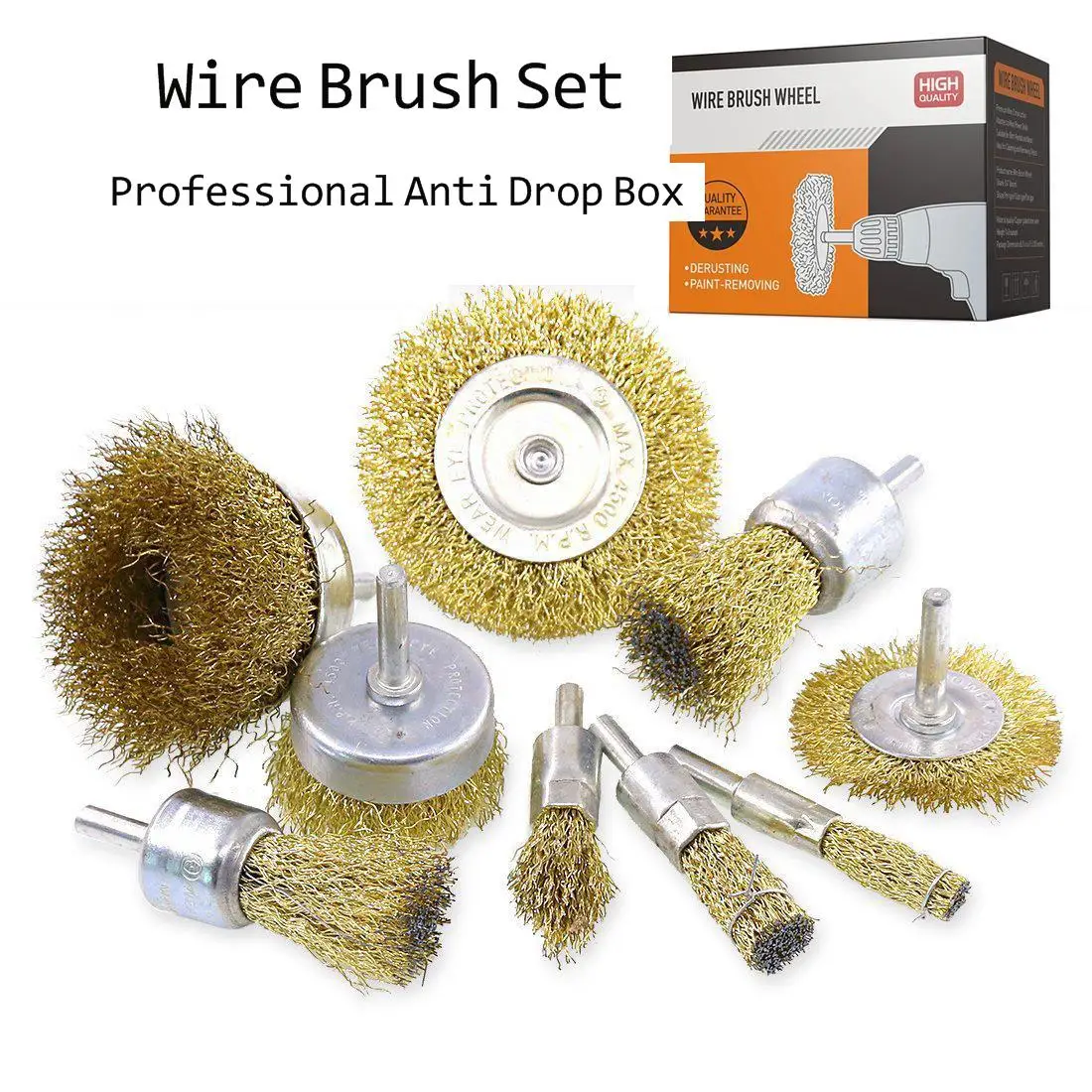 Brass Electric Drill Brush Steel Wire Wheels Rotary Tools Engraver Grinder Polishing Dremel Metal Rust Removal Brush Clean Set
Brass Electric Drill Brush Steel Wire Wheels Rotary Tools Engraver Grinder Polishing Dremel Metal Rust Removal Brush Clean Set