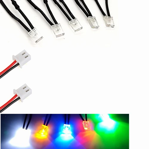 100Pcs 3V 5V 6V 9V 12V 24V Clear Squared 2*5*7mm LED With 20cm Red&Black Wire And XH2.54 Plug Light=White Red Blue Green Yellow
100Pcs 3V 5V 6V 9V 12V 24V Clear Squared 2*5*7mm LED With 20cm Red&Black Wire And XH2.54 Plug Light=White Red Blue Green Yellow