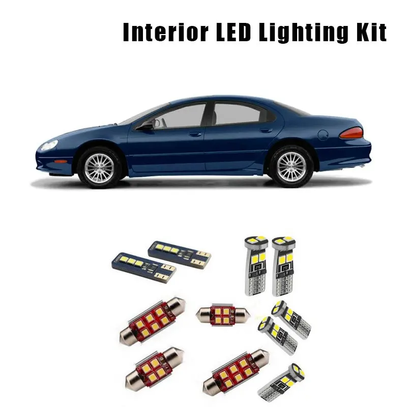 For 1998-2001 2002 2003 2004 Chrysler Concorde 10 Bulbs White Interior LED Canbus Car Light Kit Fit Map Dome Cargo License Lamp
For 1998-2001 2002 2003 2004 Chrysler Concorde 10 Bulbs White Interior LED Canbus Car Light Kit Fit Map Dome Cargo License Lamp
