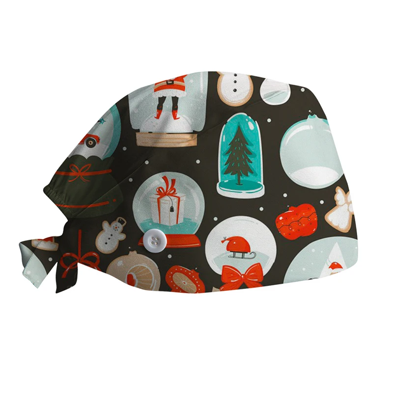 Christmas Surgical Cap Santa Claus Elk Print Unisex Cartoon Adjustable Beauty Salon Nursing Cap Laboratory Work With Button
Christmas Surgical Cap Santa Claus Elk Print Unisex Cartoon Adjustable Beauty Salon Nursing Cap Laboratory Work With Button