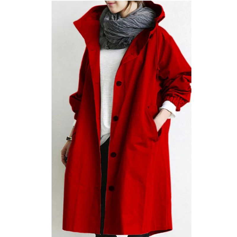 Long Coat Female Autumn Women's Trench Coat Long Sleeve Top Solid Pocket Casual Trench Women Clothing Loose England Style Jacke
Long Coat Female Autumn Women's Trench Coat Long Sleeve Top Solid Pocket Casual Trench Women Clothing Loose England Style Jacke