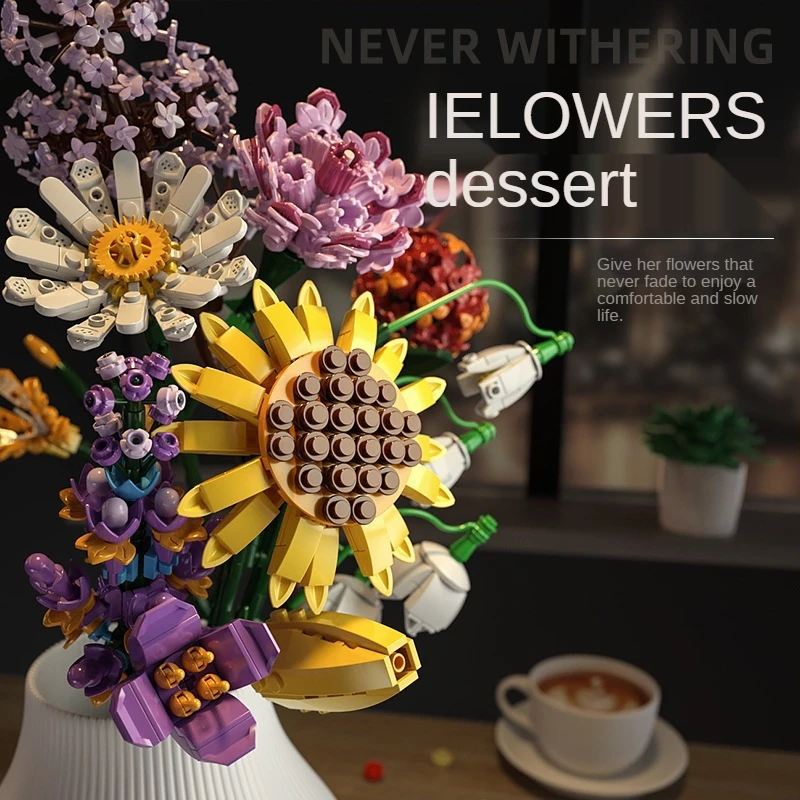 Fomantic Flower MOC Bouquet Rose Flowers Bouquet Building Block Bricks Toy DIY Potted Illustration Holiday Girlfriend Gift
Fomantic Flower MOC Bouquet Rose Flowers Bouquet Building Block Bricks Toy DIY Potted Illustration Holiday Girlfriend Gift