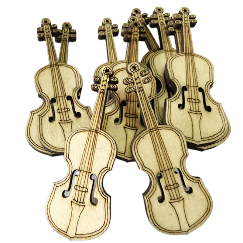 10PCS Wooden Hollow Violin Shaped Crafts Embellishment Cutout Veneers Slices for Christmas Wedding Party DIY Crafting
10PCS Wooden Hollow Violin Shaped Crafts Embellishment Cutout Veneers Slices for Christmas Wedding Party DIY Crafting