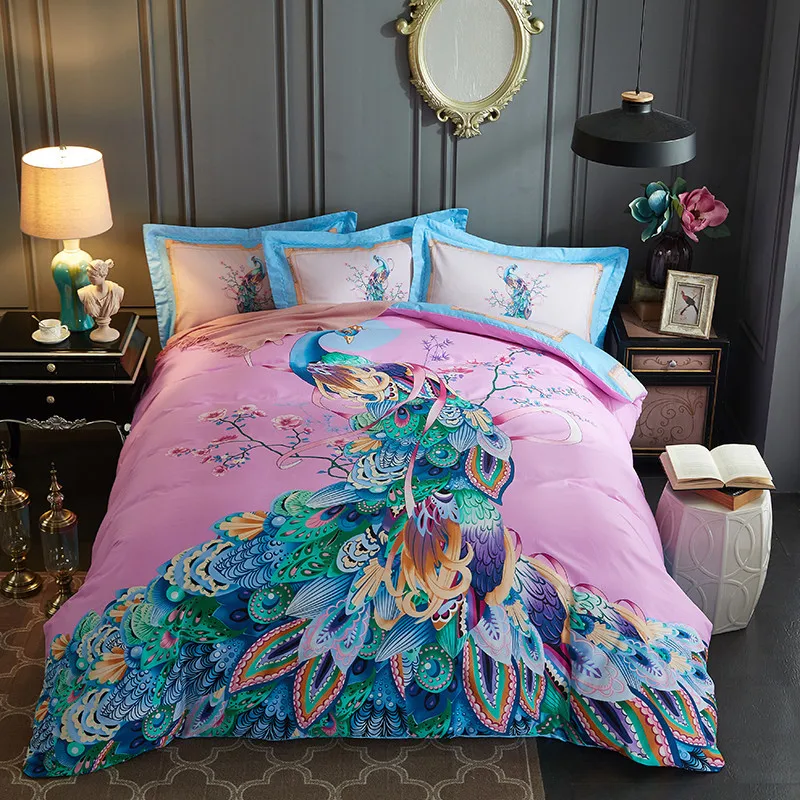 American style bedding set 100% cotton flower duvet cover+flat sheet+Pillowcase Bohemia bed set 4pcs/set floral bedclothes new
American style bedding set 100% cotton flower duvet cover+flat sheet+Pillowcase Bohemia bed set 4pcs/set floral bedclothes new