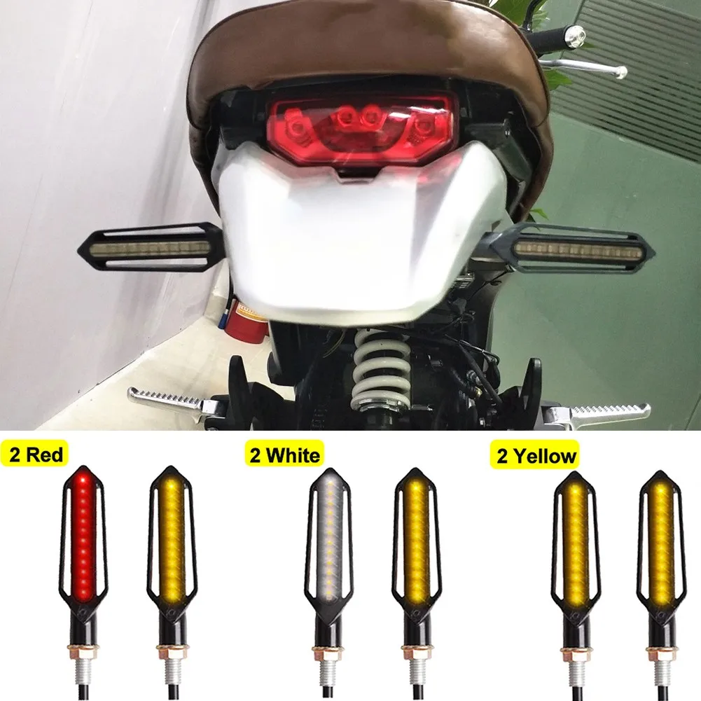 2pcs/set Motorcycle Turn Signals Lights 24 LED Daytime Running Brake Lamps Sequential Flowing Flasher Motorbike Accessories
2pcs/set Motorcycle Turn Signals Lights 24 LED Daytime Running Brake Lamps Sequential Flowing Flasher Motorbike Accessories