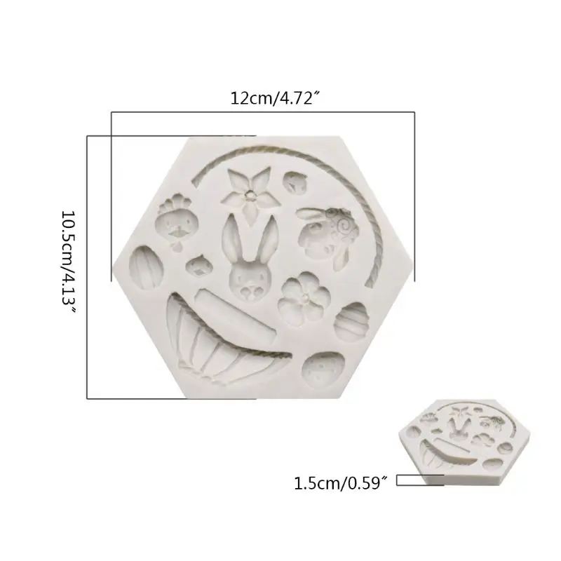 3D Flower Basket Silicone Cake Mould Easter Bunny Egg Mold Chocolate Decoration
3D Flower Basket Silicone Cake Mould Easter Bunny Egg Mold Chocolate Decoration