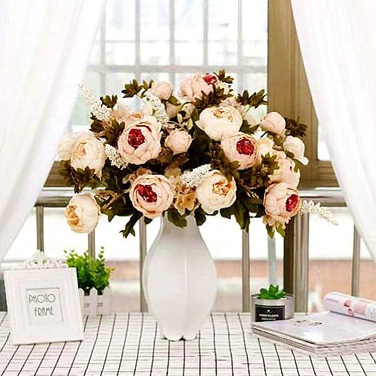 13Head European-style Bag Core Peony Peony Flower Living Room Home Dining Table Decoration Flower Simulation Flower Fake Flowers
13Head European-style Bag Core Peony Peony Flower Living Room Home Dining Table Decoration Flower Simulation Flower Fake Flowers