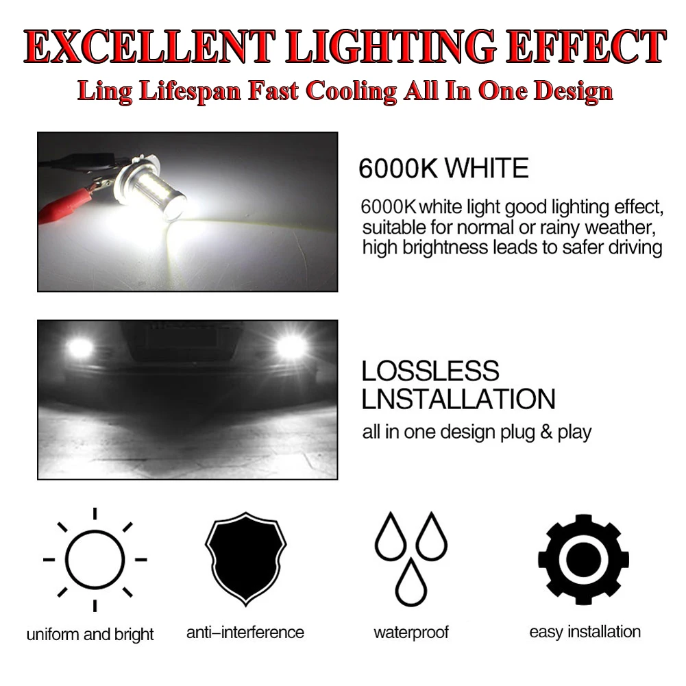2X H4 9003 HB2 Fog Light LED Headlight 80W Hi/Low Beam Driving Lamp White Car Accessories Car Headlight Bulbs fog light
2X H4 9003 HB2 Fog Light LED Headlight 80W Hi/Low Beam Driving Lamp White Car Accessories Car Headlight Bulbs fog light