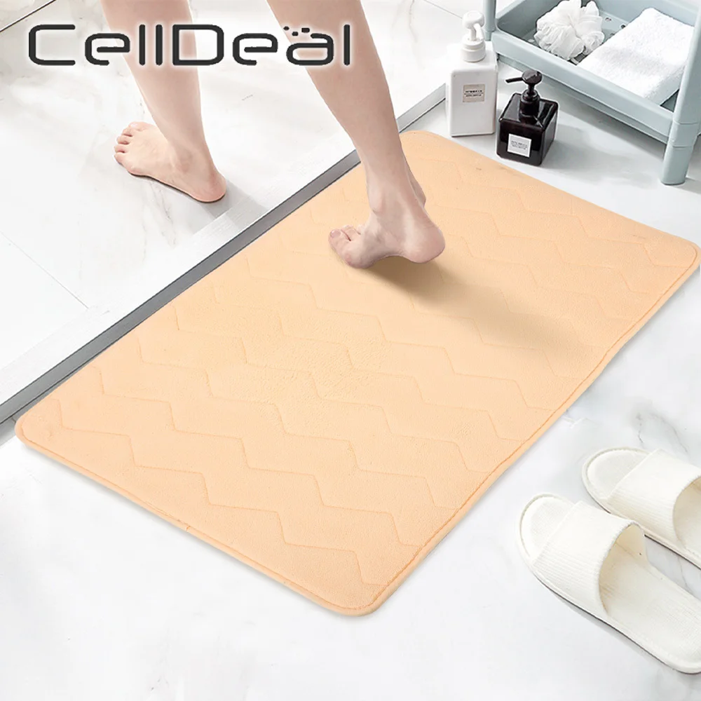 Anti-slip Bathroom Mat Coral Fleece Memory Cotton Pad Bathtub Side Floor Rug Shower Room Doormat Wave Pattern Home Décoration
Anti-slip Bathroom Mat Coral Fleece Memory Cotton Pad Bathtub Side Floor Rug Shower Room Doormat Wave Pattern Home Décoration
