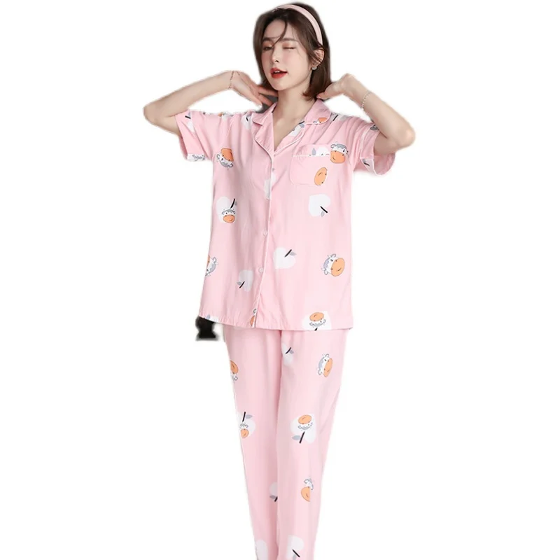 Poplin Pajamas nv chun Summer Internet Hot Plus-sized Artificial Cotton Clothing Sweet and Loose Students Bourette Suit
Poplin Pajamas nv chun Summer Internet Hot Plus-sized Artificial Cotton Clothing Sweet and Loose Students Bourette Suit