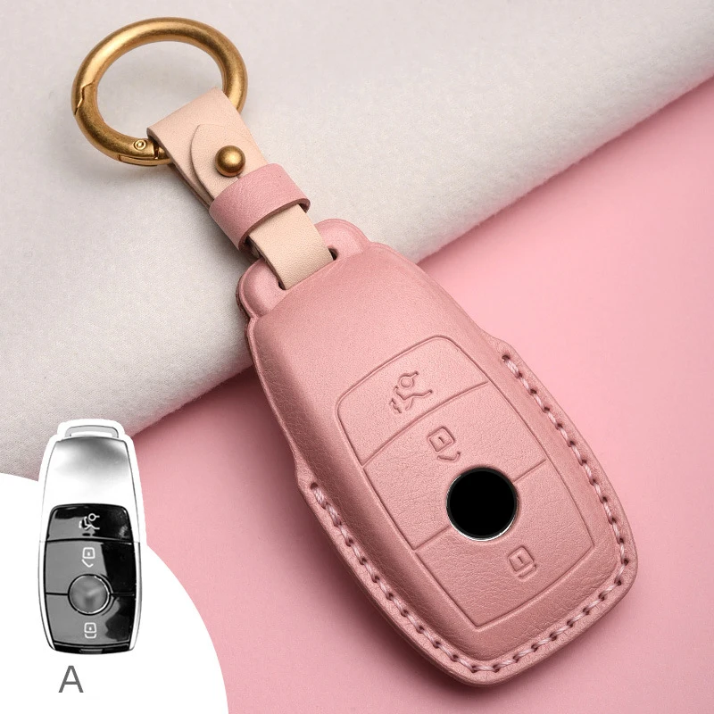Leather Car Key Case Car Remote Key Fob Shell Cover Case for Mercedes-Benz A/C/E Class E200/E300/C260/C180 Auto Accessories
Leather Car Key Case Car Remote Key Fob Shell Cover Case for Mercedes-Benz A/C/E Class E200/E300/C260/C180 Auto Accessories