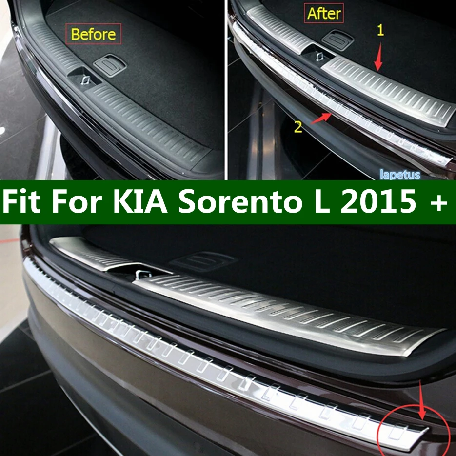 Lapetus Auto Accessories Fit For KIA Sorento L 2015 - 2017 Stainless Steel Trunk Door Rear Bumper Sill Plate Cover Trim 2Pcs
Lapetus Auto Accessories Fit For KIA Sorento L 2015 - 2017 Stainless Steel Trunk Door Rear Bumper Sill Plate Cover Trim 2Pcs