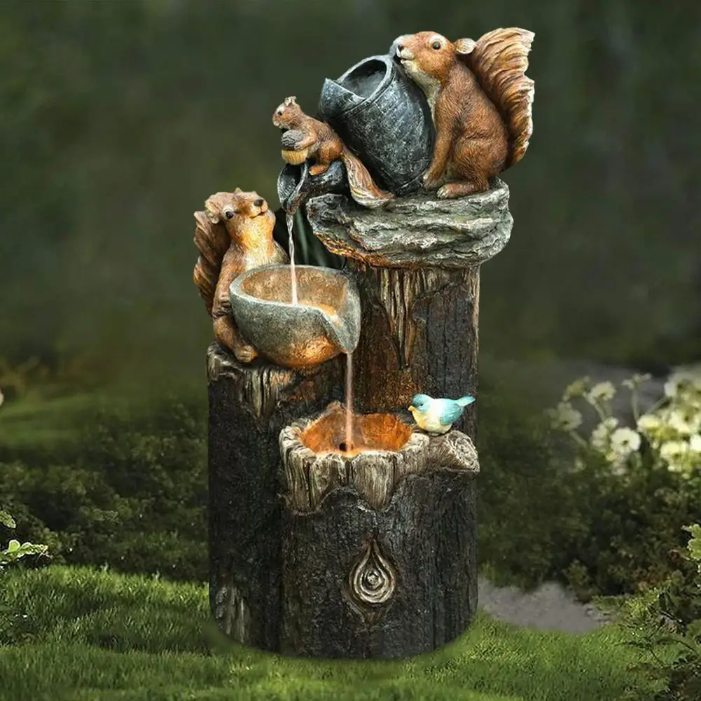 Outdoor Solar Garden Decor Water Fountain With LED Lights Resin Ornaments Animal Statue For Home Garden Yard Jardim Decoration
Outdoor Solar Garden Decor Water Fountain With LED Lights Resin Ornaments Animal Statue For Home Garden Yard Jardim Decoration