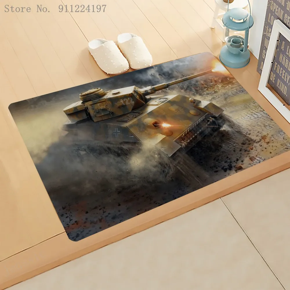 World War Tank Doormat Kitchen Carpet Non-Slip Decor Armored Car Floor Mat for Children Room Bedroom 3D Print Floor Rug 40x60cm
World War Tank Doormat Kitchen Carpet Non-Slip Decor Armored Car Floor Mat for Children Room Bedroom 3D Print Floor Rug 40x60cm