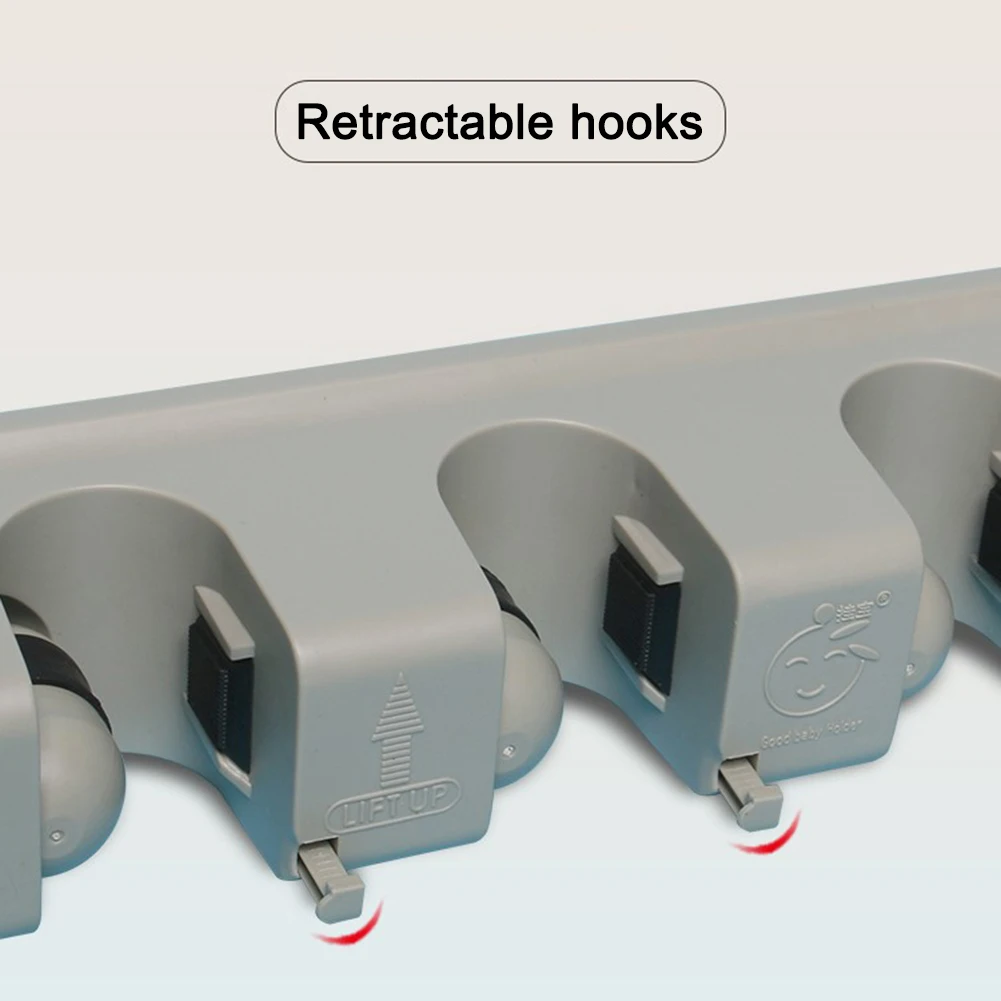 Hole-free Wall-mounted Tool Holder, Mop, Broom,and Baseball Bat Storage Tool Holder, Portable With 5 Ball Slots And 6 Hooks
Hole-free Wall-mounted Tool Holder, Mop, Broom,and Baseball Bat Storage Tool Holder, Portable With 5 Ball Slots And 6 Hooks