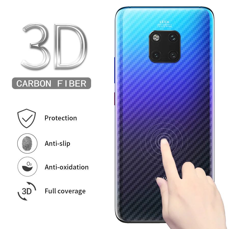 5 шт. защитная 3d пленка из углеродного волокна для Huawei Mate 10 20 30 Lite Pro|Защитные