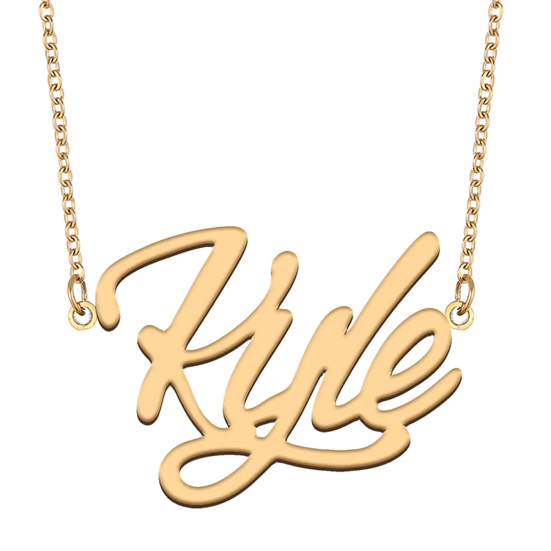 Necklace with Name Kyle for His Her Family Member Best Friend Birthday Gifts on Christmas Mother Day Valentine's Day
Necklace with Name Kyle for His Her Family Member Best Friend Birthday Gifts on Christmas Mother Day Valentine's Day