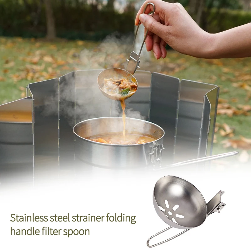 1pcs UltraLight Stainless Steel Big Spoon Filter Spoon Foldable Useful Outdoor Portable Tableware For Outdoor Camping Picnic
1pcs UltraLight Stainless Steel Big Spoon Filter Spoon Foldable Useful Outdoor Portable Tableware For Outdoor Camping Picnic