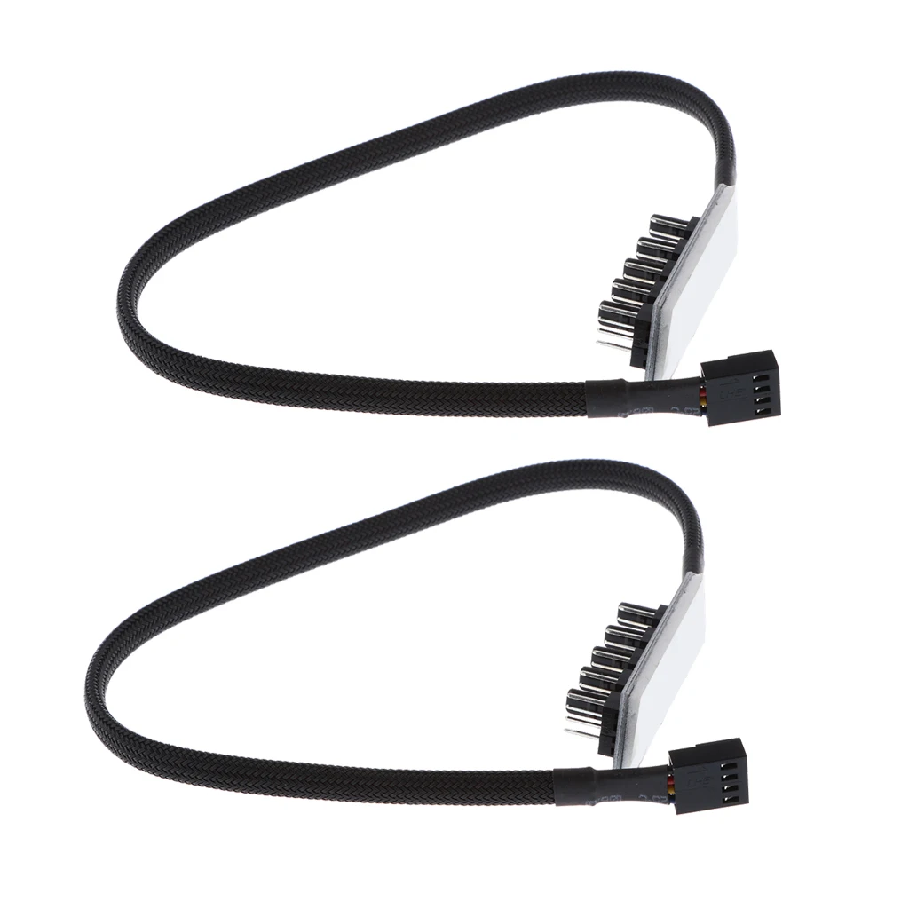 2Pcs 5 Way 37cm Fan HUB CPU Cooler Cable Extension Powers up to 5 Fans
2Pcs 5 Way 37cm Fan HUB CPU Cooler Cable Extension Powers up to 5 Fans
