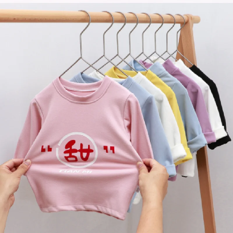 Children's Cotton Bottoming T-shirt Long-Sleeved Thermal Underwear Soft Casual High-Necked Velvet Solid Tops Baby Girl Clothing
Children's Cotton Bottoming T-shirt Long-Sleeved Thermal Underwear Soft Casual High-Necked Velvet Solid Tops Baby Girl Clothing