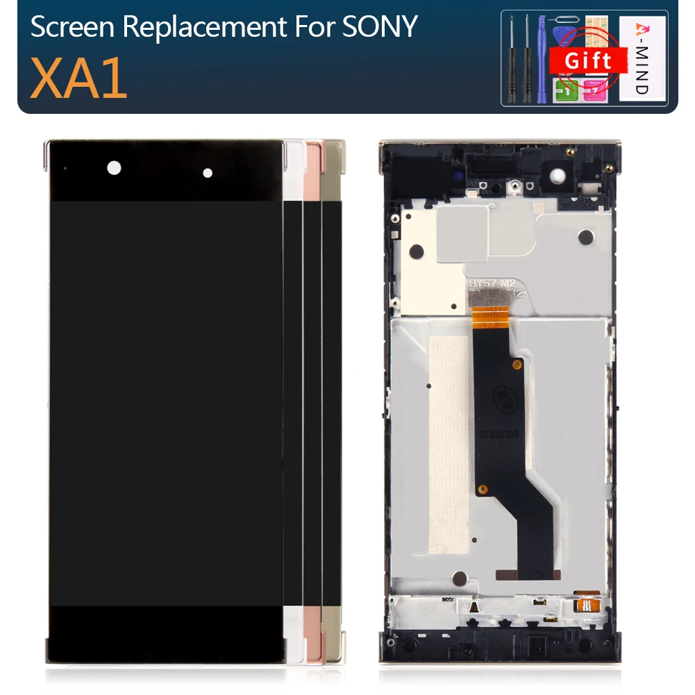 Оригинальный дисплей для Sony Xperia xa1 lcd сенсорный экран с рамкой сменный ЖК G3112 G3116