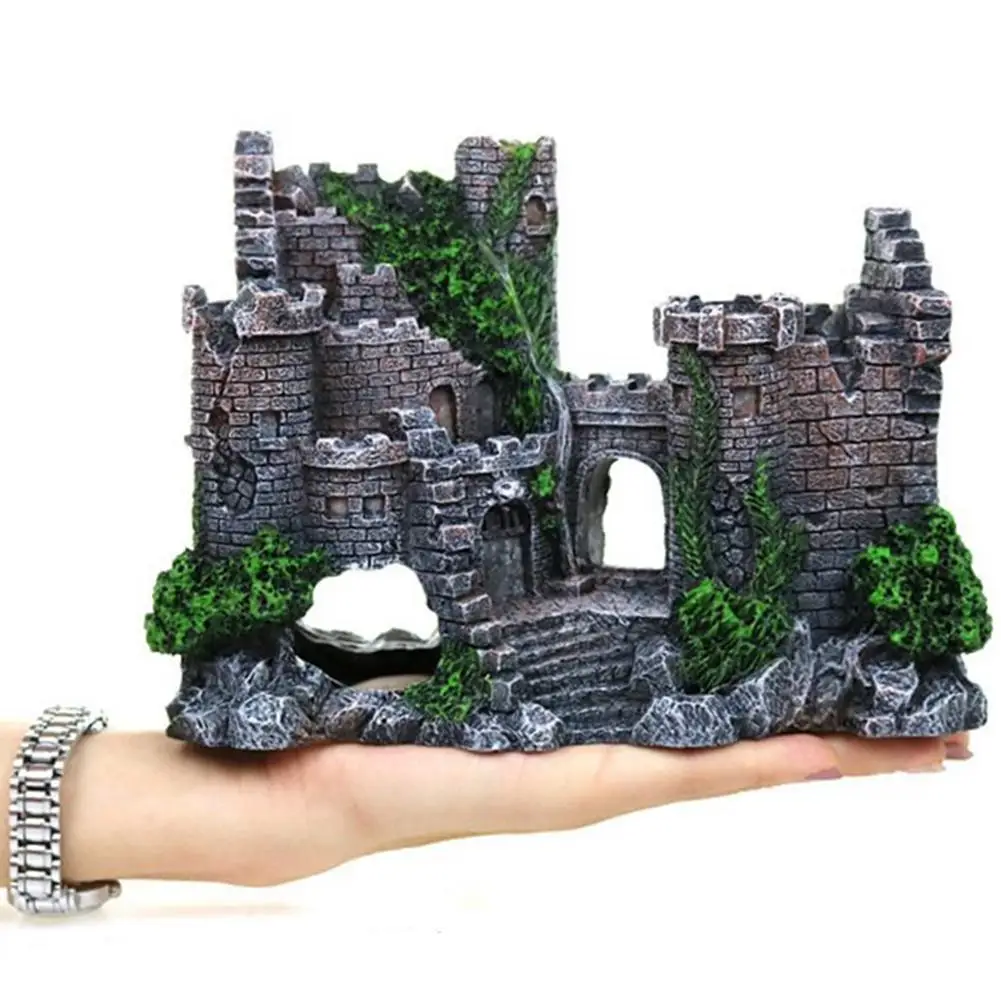 Aquarium Ancient Castle Decoration Resin Artificial Building Rocks Cave for Aquarium Fish Tank Landscaping Ornament Decor
Aquarium Ancient Castle Decoration Resin Artificial Building Rocks Cave for Aquarium Fish Tank Landscaping Ornament Decor