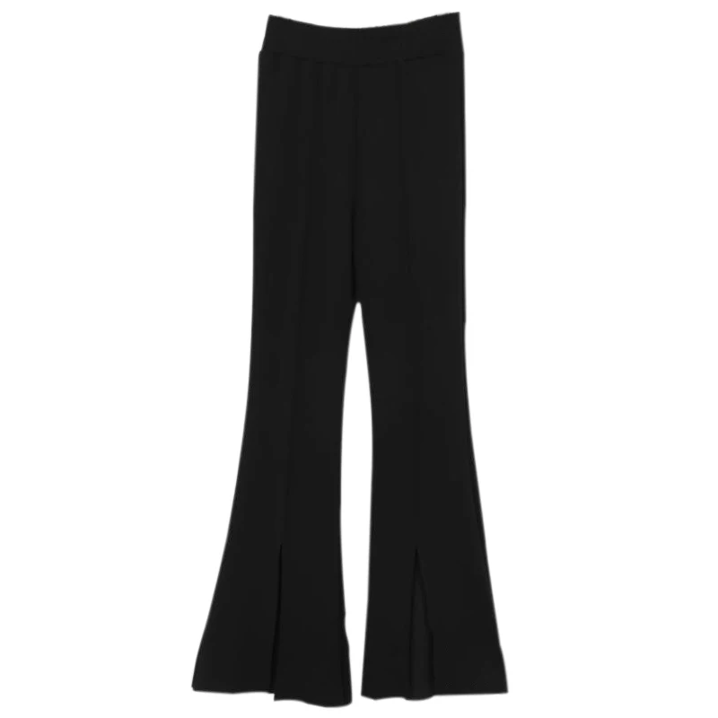 Women Sexy Split Flares Wide Leg Pants Elegant Spring Summer Female Elastic Waist Casual Trousers New Personality Drop Shipping
Women Sexy Split Flares Wide Leg Pants Elegant Spring Summer Female Elastic Waist Casual Trousers New Personality Drop Shipping