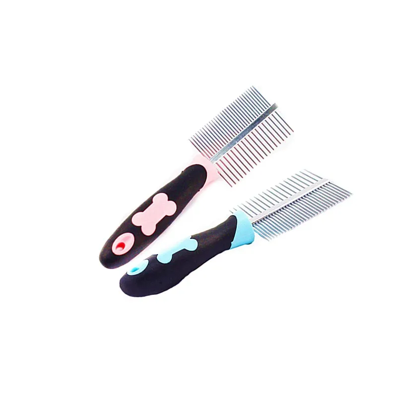 Расческа для домашних животных, двухсторонняя расческа из нержавеющей стали, с иглой, для удаления шерсти у собак
Расческа для домашних животных, двухсторонняя расческа из нержавеющей стали, с иглой, для удаления шерсти у собак