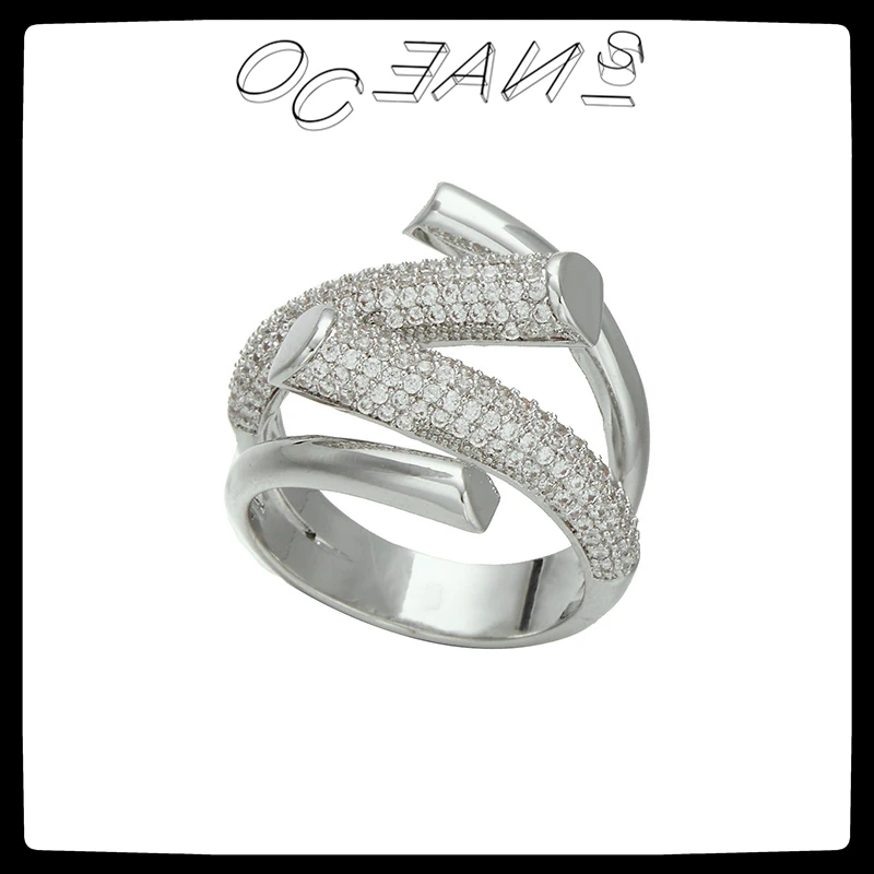 SexMara 2021 New Vintage Multilayer Micro-inlaid Zircon Irregular Personality Exaggeration Opening Ring for Women Girls Jewelry
SexMara 2021 New Vintage Multilayer Micro-inlaid Zircon Irregular Personality Exaggeration Opening Ring for Women Girls Jewelry