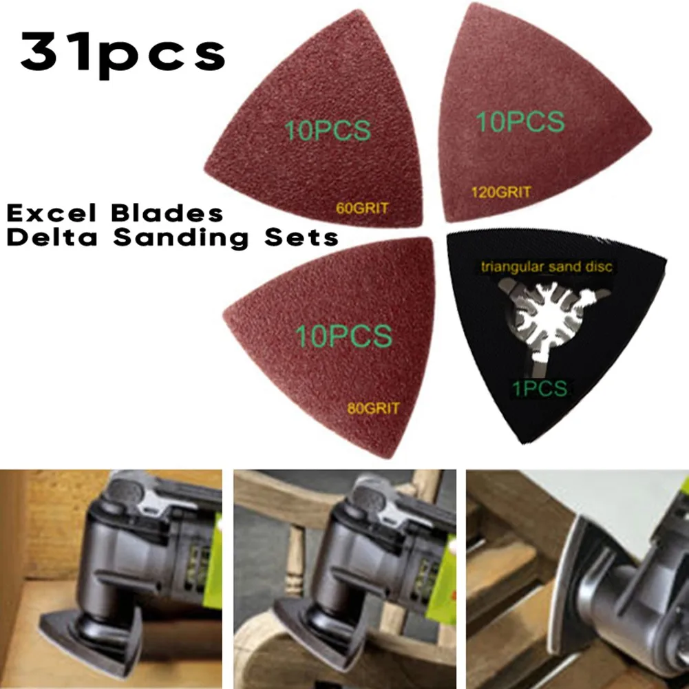 30pcs Triangular Sanding Paper + 1pc Sanding Disc for Fein Multitool Accessory
30pcs Triangular Sanding Paper + 1pc Sanding Disc for Fein Multitool Accessory