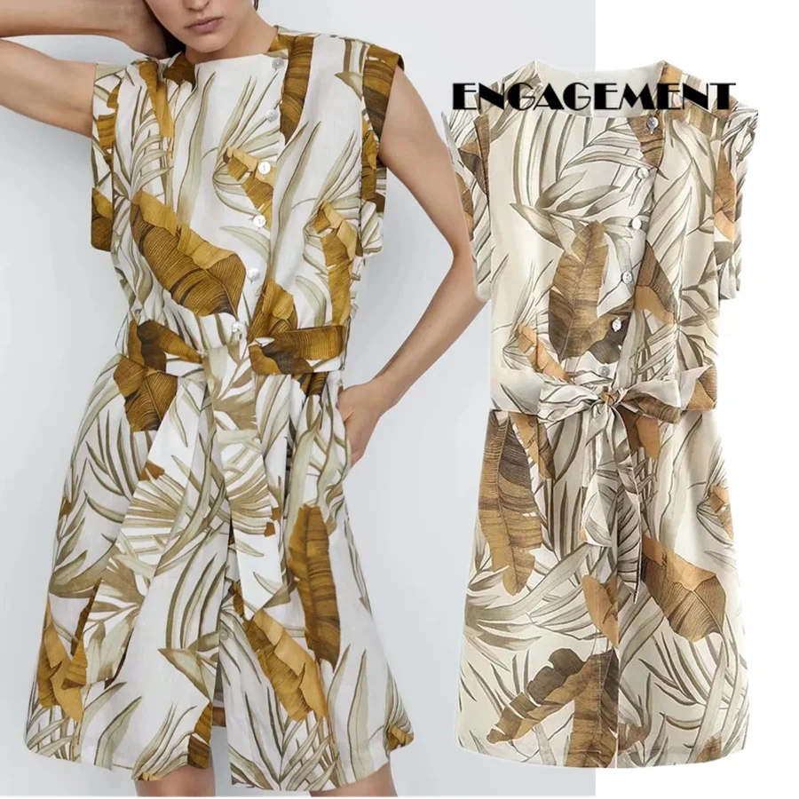 ENGAGEMENT 2021 Women Summer Dress Vintage Tropical Printing Linen Fashion Sashes Party Mini Dress Vestidos
ENGAGEMENT 2021 Women Summer Dress Vintage Tropical Printing Linen Fashion Sashes Party Mini Dress Vestidos