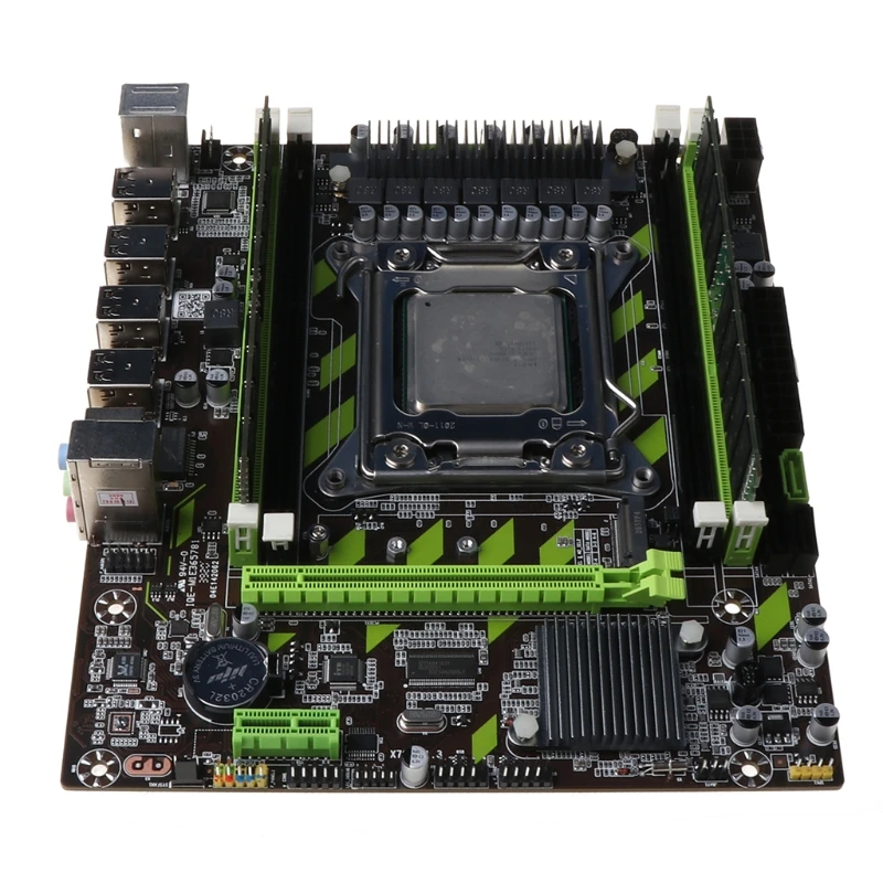Материнская плата X79G LGA 2011 DDR3, материнская плата с интерфейсом M.2, процессор E5 2620, карта памяти 2x4G для процессоров Intel Xeon E5 Core I7
Материнская плата X79G LGA 2011 DDR3, материнская плата с интерфейсом M.2, процессор E5 2620, карта памяти 2x4G для процессоров Intel Xeon E5 Core I7