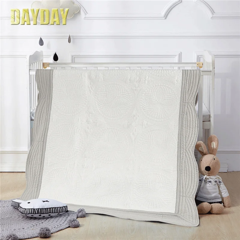 DAYDAY Grey Baby for Boys Soft Kids Embroidered Baby Blanket Unisex Scalloped Edge Quilted 36"x46"
DAYDAY Grey Baby for Boys Soft Kids Embroidered Baby Blanket Unisex Scalloped Edge Quilted 36"x46"
