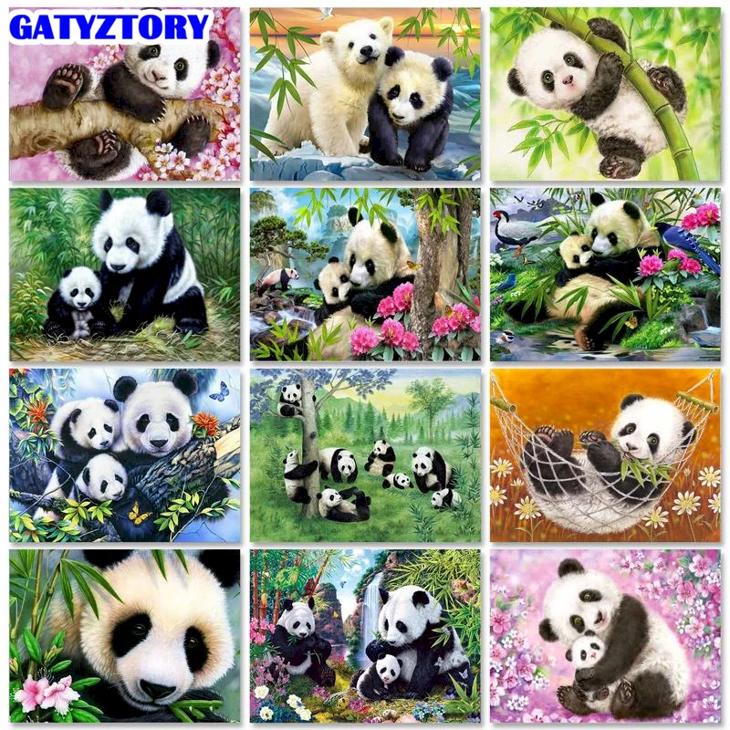 Gatyztory DIY Painting By Numbers Kits Animals Panada Digital Coloring Drawing Oil Paintings By Number Wall Art Picture Home Dec
Gatyztory DIY Painting By Numbers Kits Animals Panada Digital Coloring Drawing Oil Paintings By Number Wall Art Picture Home Dec