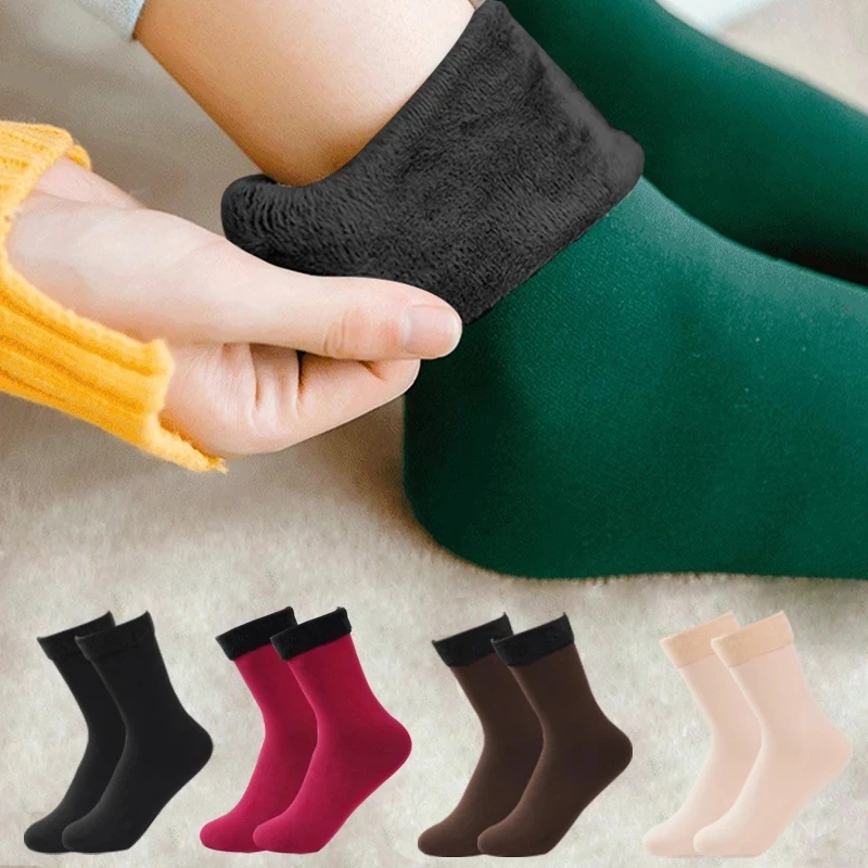Winter Women Socks Warm Thicken Plus Socks Lady Soft Solid Color Socks Plush Warm Cotton Socks Casual Snow Socks Home Floor Sock
Winter Women Socks Warm Thicken Plus Socks Lady Soft Solid Color Socks Plush Warm Cotton Socks Casual Snow Socks Home Floor Sock