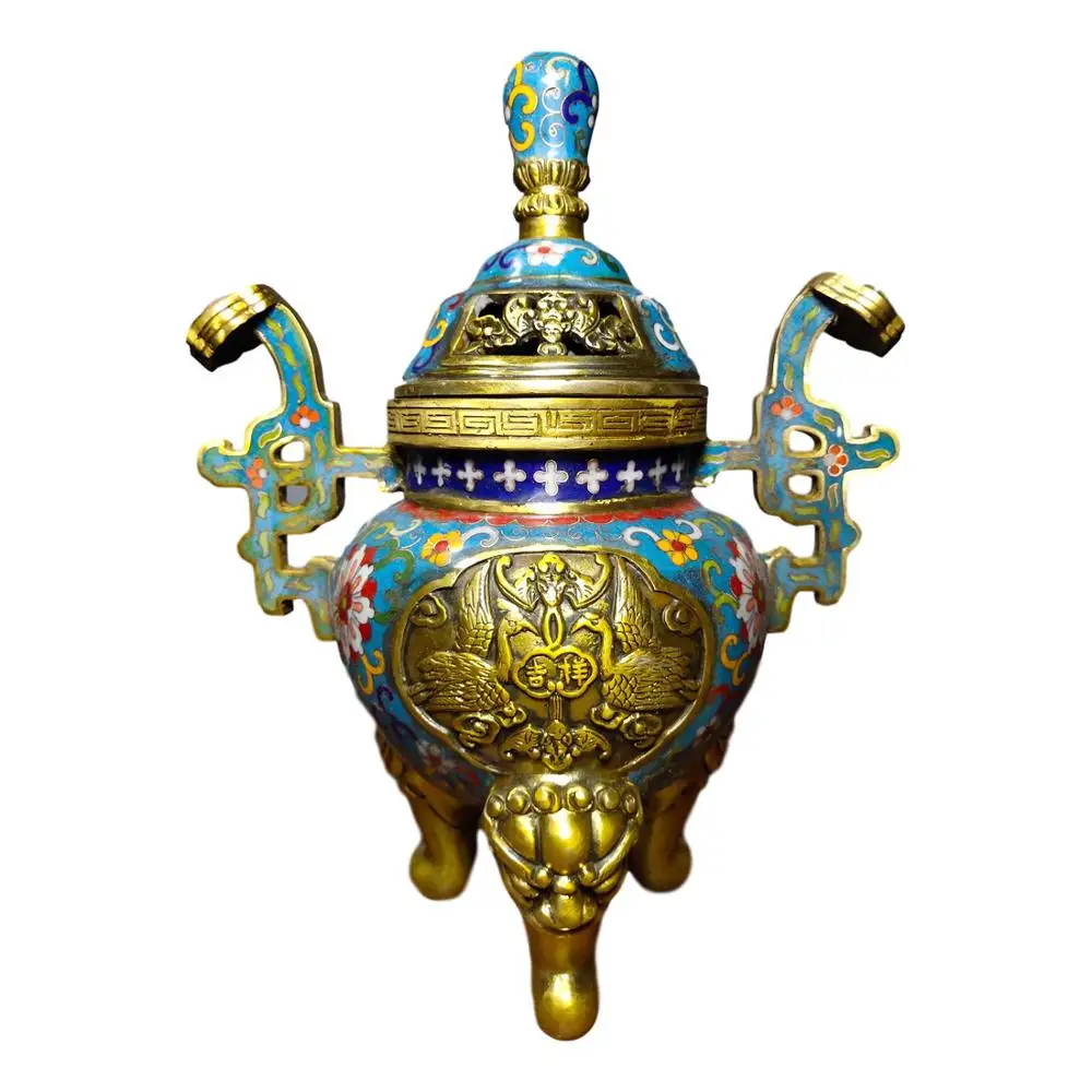 LaoJunLu Pure Copper Thick Tire Cloisonne Handmade Cloisonné Enamel Beast Head Three-Legged Wishful Ears [Auspicious Wishful
LaoJunLu Pure Copper Thick Tire Cloisonne Handmade Cloisonné Enamel Beast Head Three-Legged Wishful Ears [Auspicious Wishful