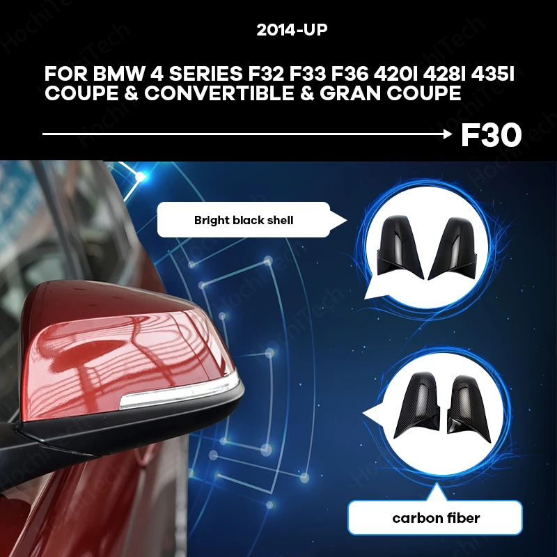 Gloss Black Side Wing Rear View Caps Replacement Rearview Mirror Cover M4 Style For BMW 4 Series F32 F33 F36 2014-2018
Gloss Black Side Wing Rear View Caps Replacement Rearview Mirror Cover M4 Style For BMW 4 Series F32 F33 F36 2014-2018