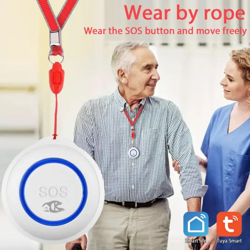 TUYA WIFI SOS Smart Wireless Sensor Alarm Elderly Waterproof Emergency Help Xmas Waterproof Emergency Help Alarm Switch Work
TUYA WIFI SOS Smart Wireless Sensor Alarm Elderly Waterproof Emergency Help Xmas Waterproof Emergency Help Alarm Switch Work