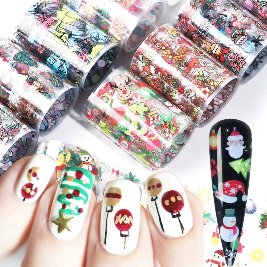10pc Christmas New Year Nail Art Transfer Foil Sticker Set Holographic Starry Paper Adhesive Decal Decoration Accessories GL1036
10pc Christmas New Year Nail Art Transfer Foil Sticker Set Holographic Starry Paper Adhesive Decal Decoration Accessories GL1036