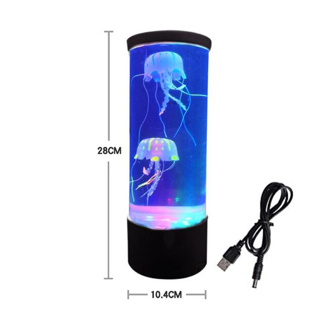 LED Jellyfish Lamp USB Colorful Household Desktop Night Light Decorative Aquarium Jellyfish Light for Bedroom Living Room
LED Jellyfish Lamp USB Colorful Household Desktop Night Light Decorative Aquarium Jellyfish Light for Bedroom Living Room