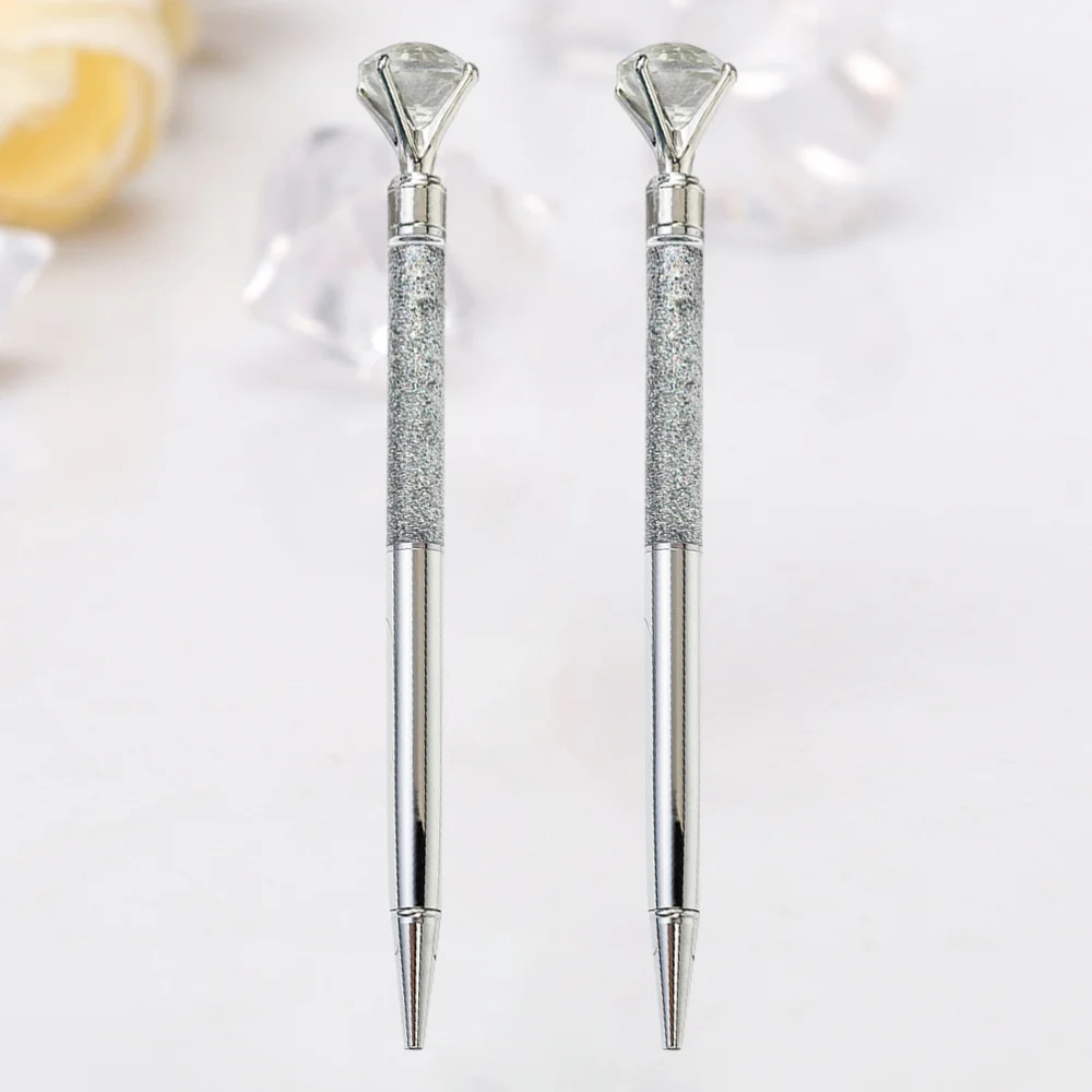 2Pcs Point Pen Metal Pen Glass Crystal Sparkling Diamond Roller Pens for School Office(Rose Golden)
2Pcs Point Pen Metal Pen Glass Crystal Sparkling Diamond Roller Pens for School Office(Rose Golden)