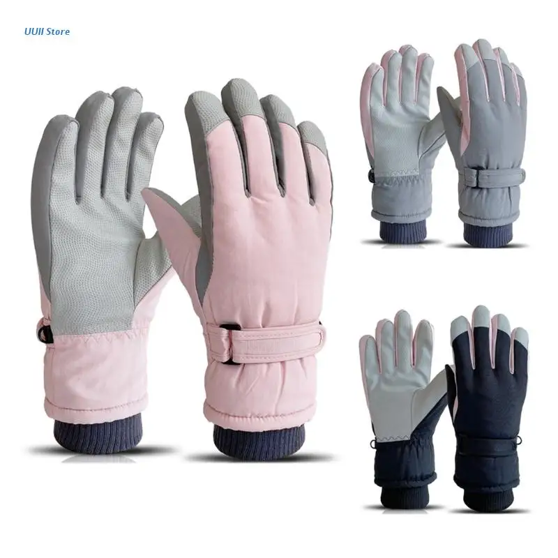 Women Winter Gloves Full Finger Ski Gloves Fleece Lining Glove Wrist Leashes Non Slip Waterproof Glove for Riding
Women Winter Gloves Full Finger Ski Gloves Fleece Lining Glove Wrist Leashes Non Slip Waterproof Glove for Riding