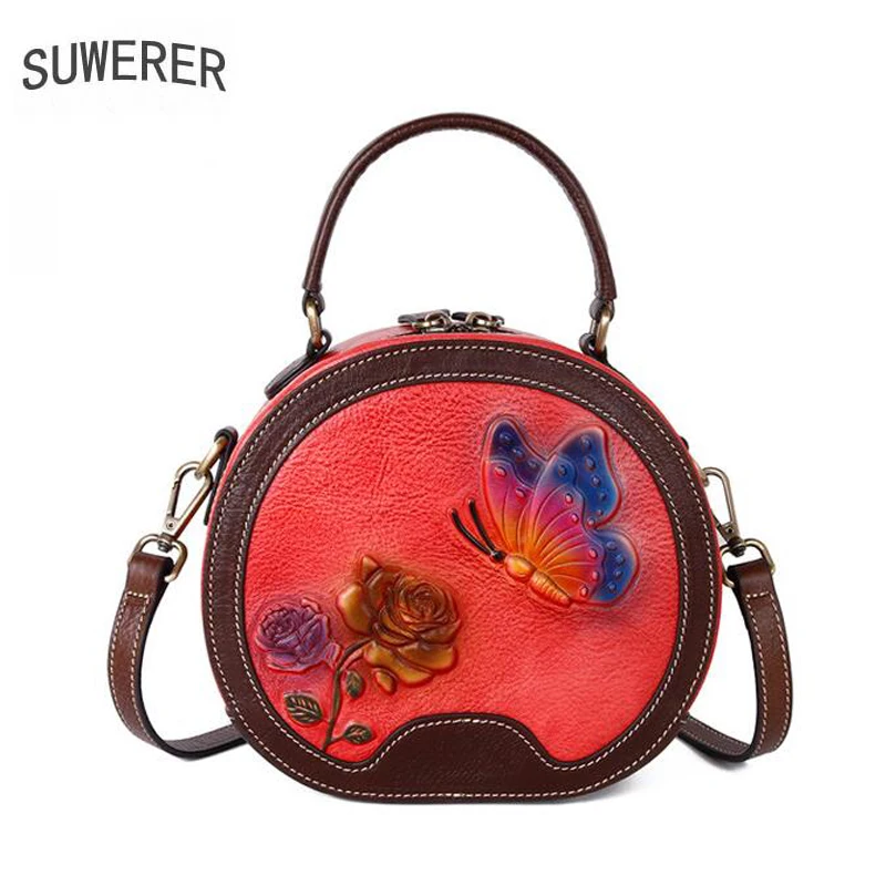 SUWERER Genuine Leather Bags Real Cowhide Embossed Handbags Designer Shoulder Famous Brand women's tote Luxury Women Purse
SUWERER Genuine Leather Bags Real Cowhide Embossed Handbags Designer Shoulder Famous Brand women's tote Luxury Women Purse
