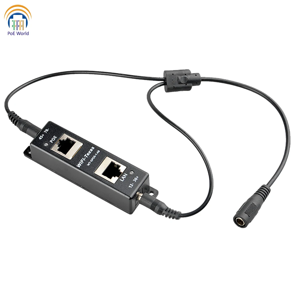 48 В Gigabit PoE + Ethernet-разъем инжектора Plus Linker для PTZ-камеры 802.3at 60 Вт выход на порт макс. |