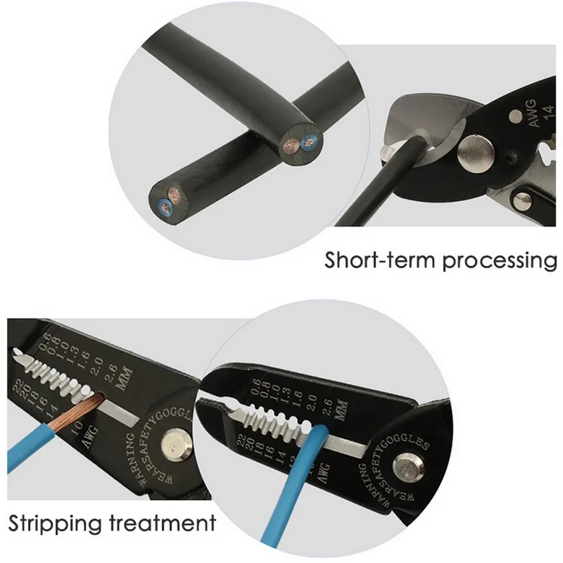 Multifunction Wire Stripper Cable Breaker Manual Crimper Electrician Tools Wire Stripper Crimping Cutter Hand Tool Accessories