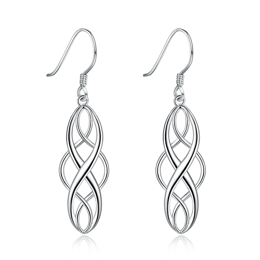 wholesale wedding beautiful Charms fashion women silver color Stud Earrings Wedding fine Jewelry gift
wholesale wedding beautiful Charms fashion women silver color Stud Earrings Wedding fine Jewelry gift